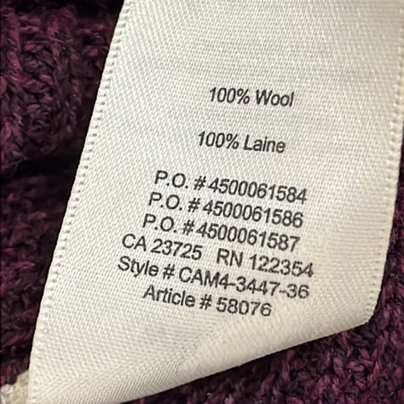 Aritzia Wilfred Palmier Wool Sleeveless Knitted Top Tunic Sweater in Burgundy XS - Picture 10 of 10